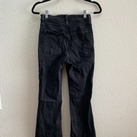 Madewell Skinny Flare High Rise Black Wash Jeans Size 26 / 31.5 Inch Inseam - Picture 2 of 7